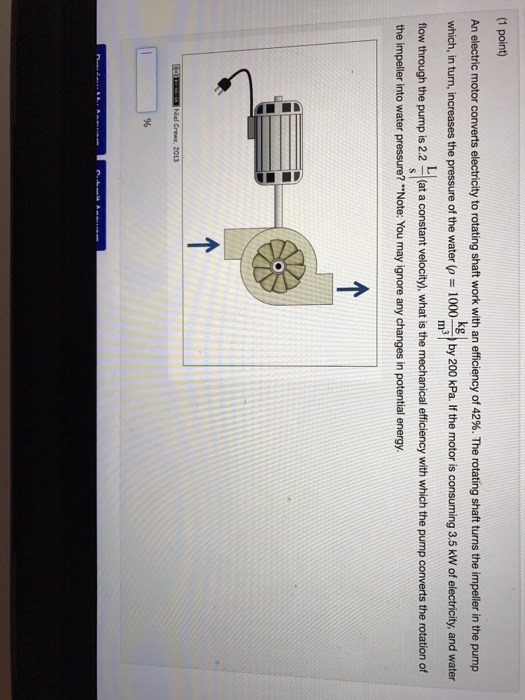 Solved An electric motor converts electricity to rotating