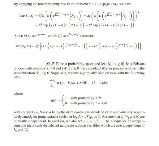 By applying the tower property and from Problem | Chegg.com