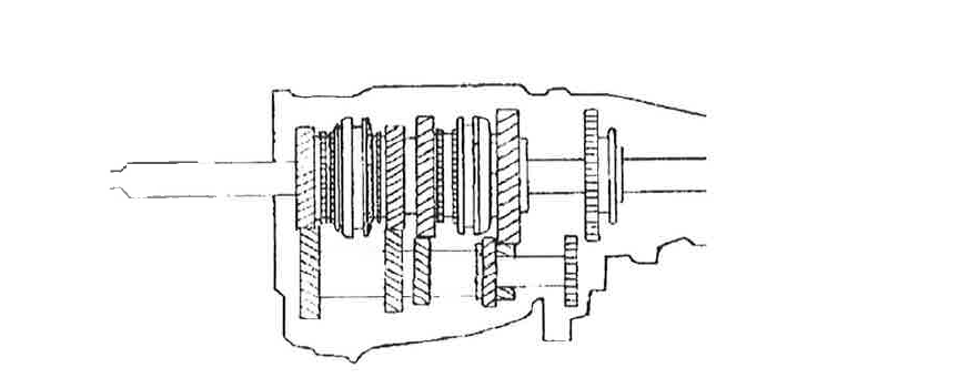 Solved A. Examine the diagram below of a four speed | Chegg.com
