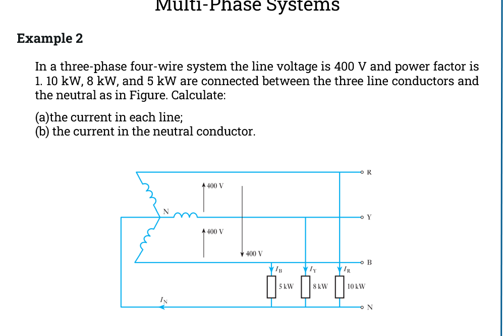 Solved In a three-phase four-wire system the line voltage is | Chegg.com