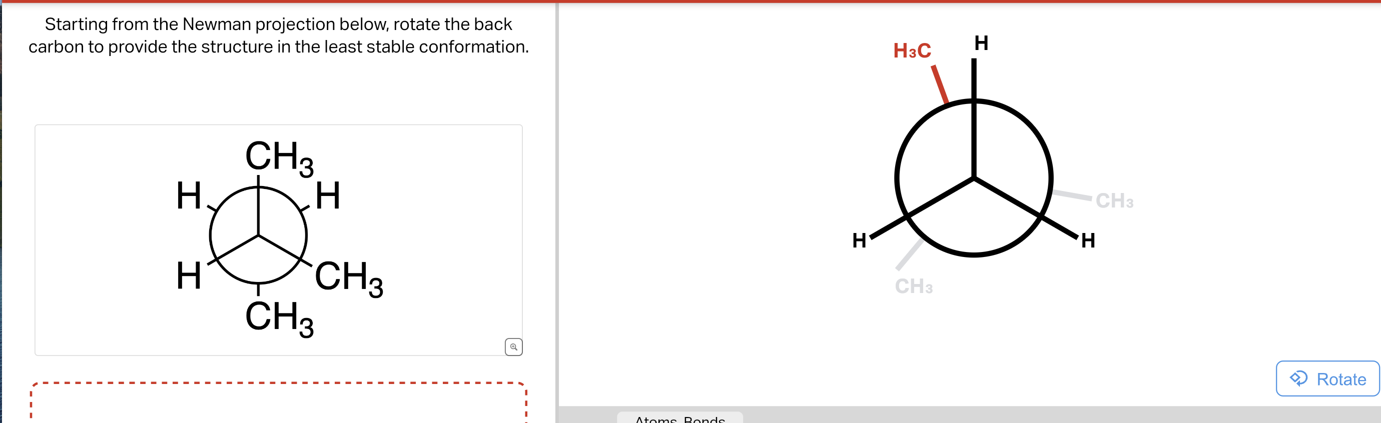 Solved Starting from the wedge-and-dash structure below | Chegg.com