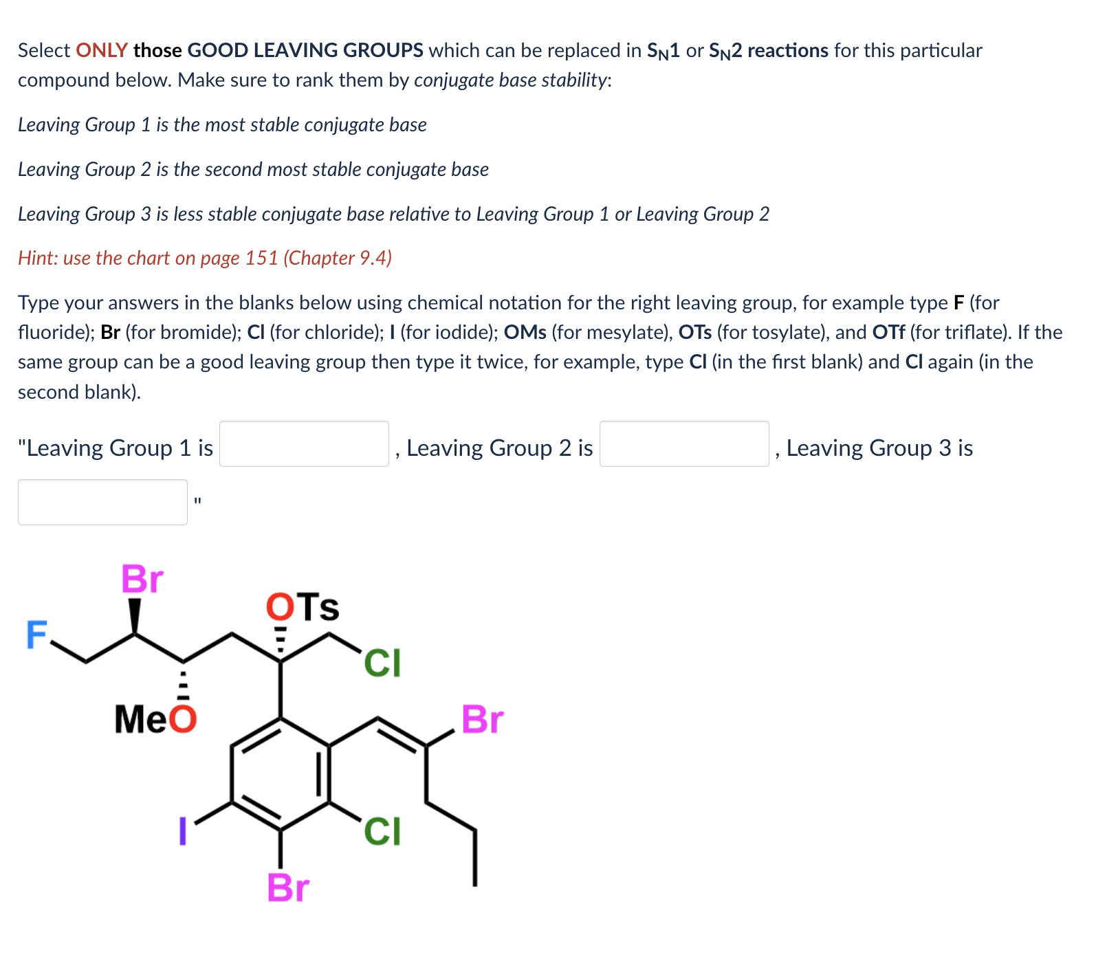 Solved Select ONLY those GOOD LEAVING GROUPS which can be