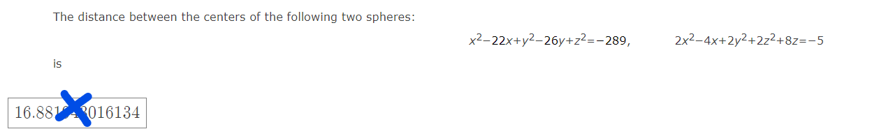 The distance between the centers of the following two | Chegg.com
