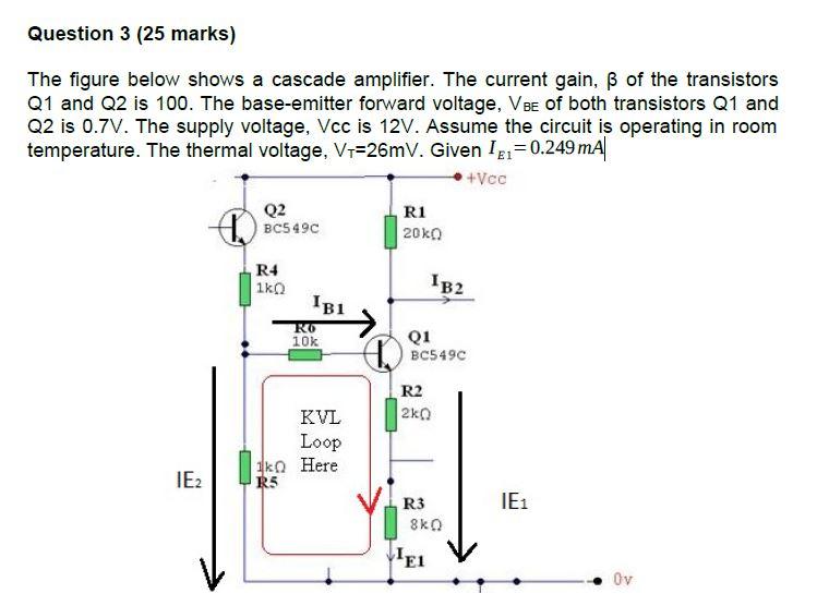 Solved Question 3 (25 marks) The figure below shows a | Chegg.com