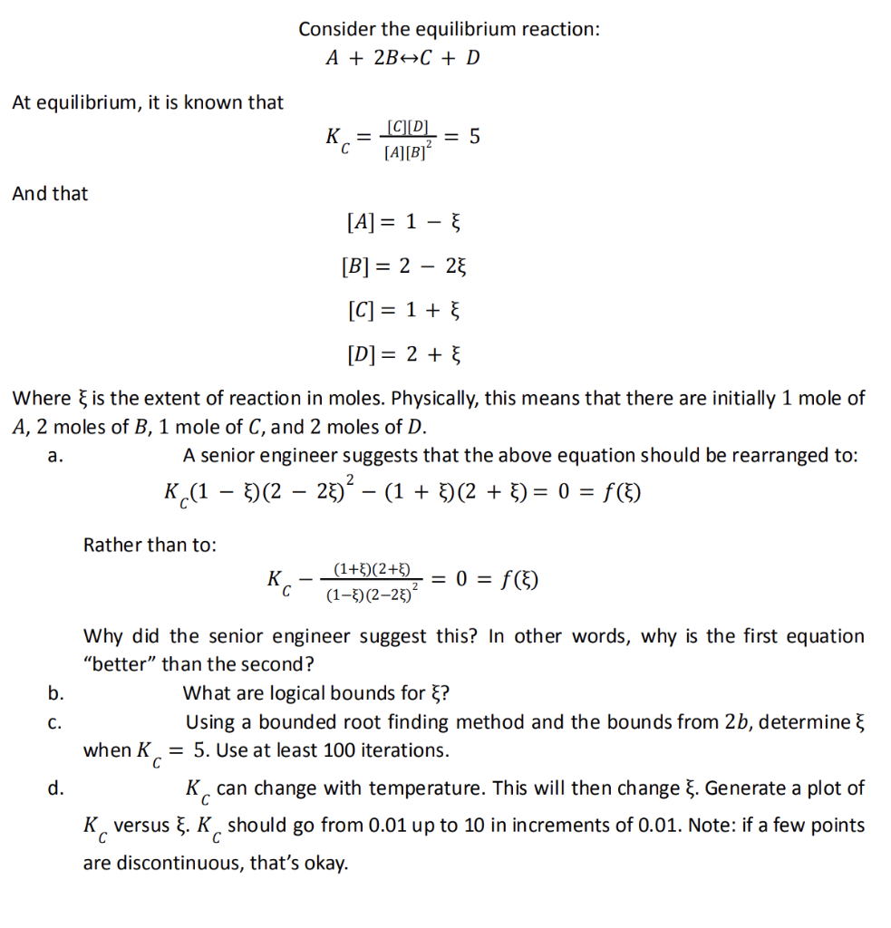 Solved Consider The Mechanism Step Ac Equilibrium Step 2 Or Cheggcom