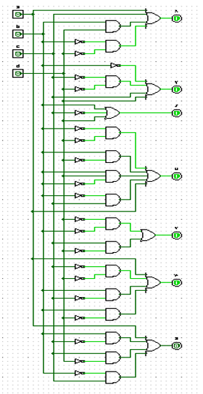 Solved Make a circuit diagram for a binary to octal 7 | Chegg.com