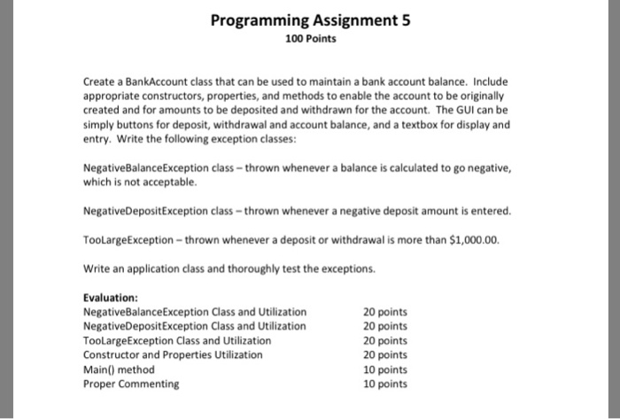 Solved Programming Assignment 5 100 Points Create a | Chegg.com