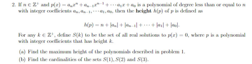 Solved 5. Explain why the sct A of all algebraic numbers | Chegg.com