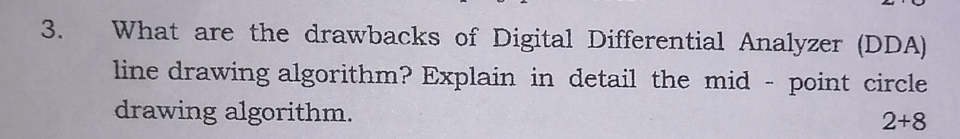 Solved 3. What are the drawbacks of Digital Differential | Chegg.com