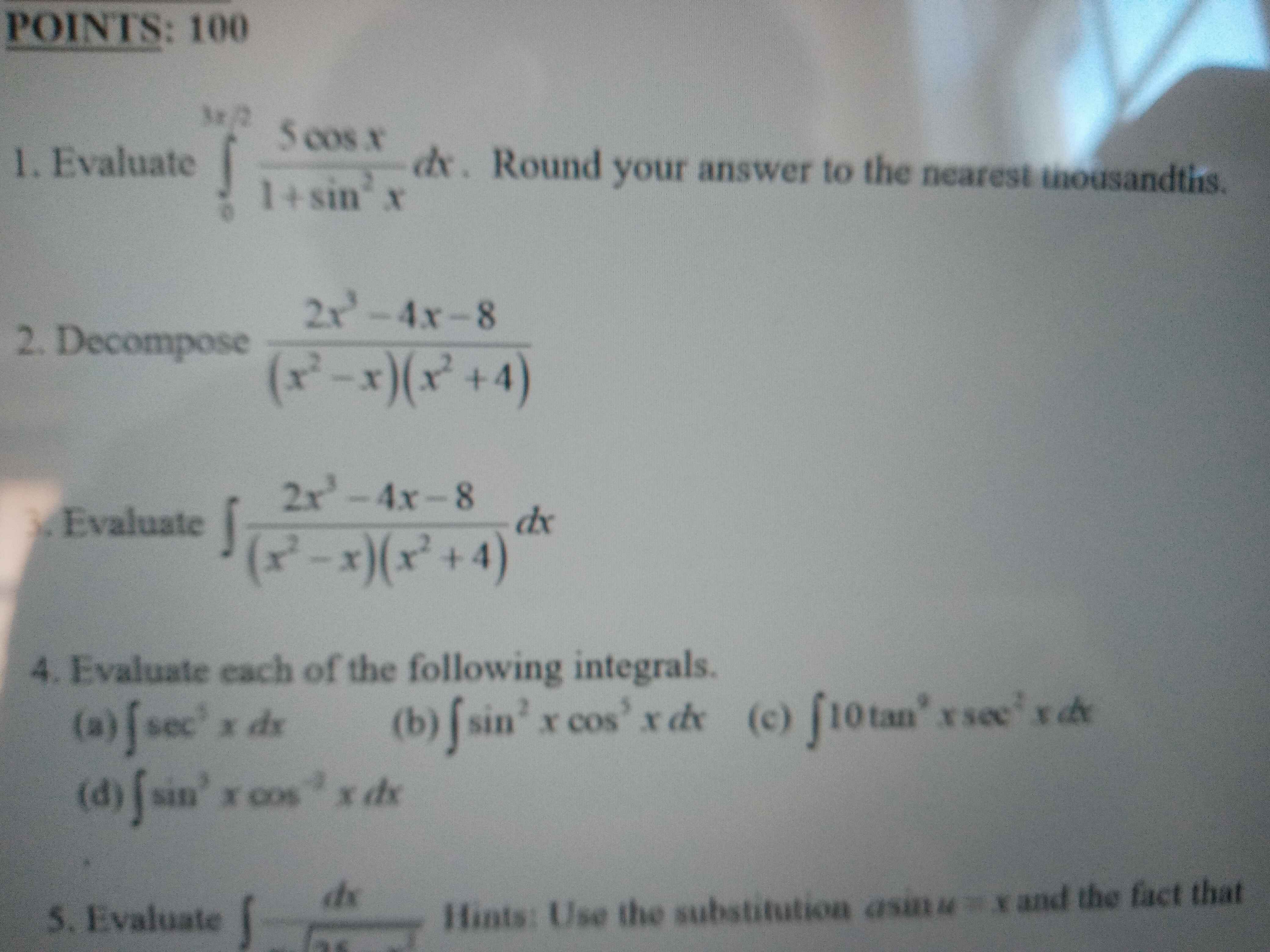 Solved Do number 2 (please ensure that all steps are shown | Chegg.com