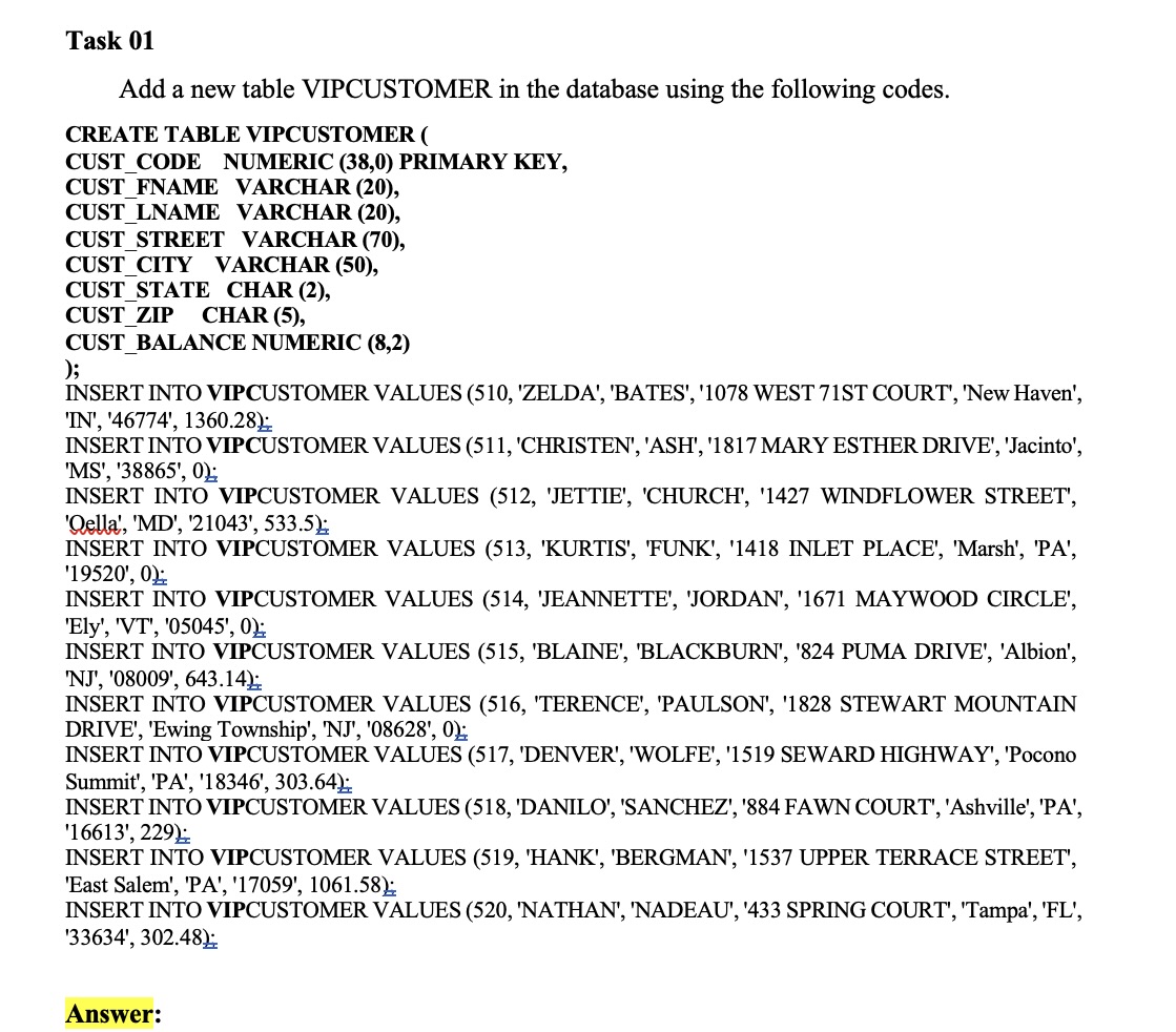 solved-add-a-new-table-vipcustomer-in-the-database-using-the-chegg