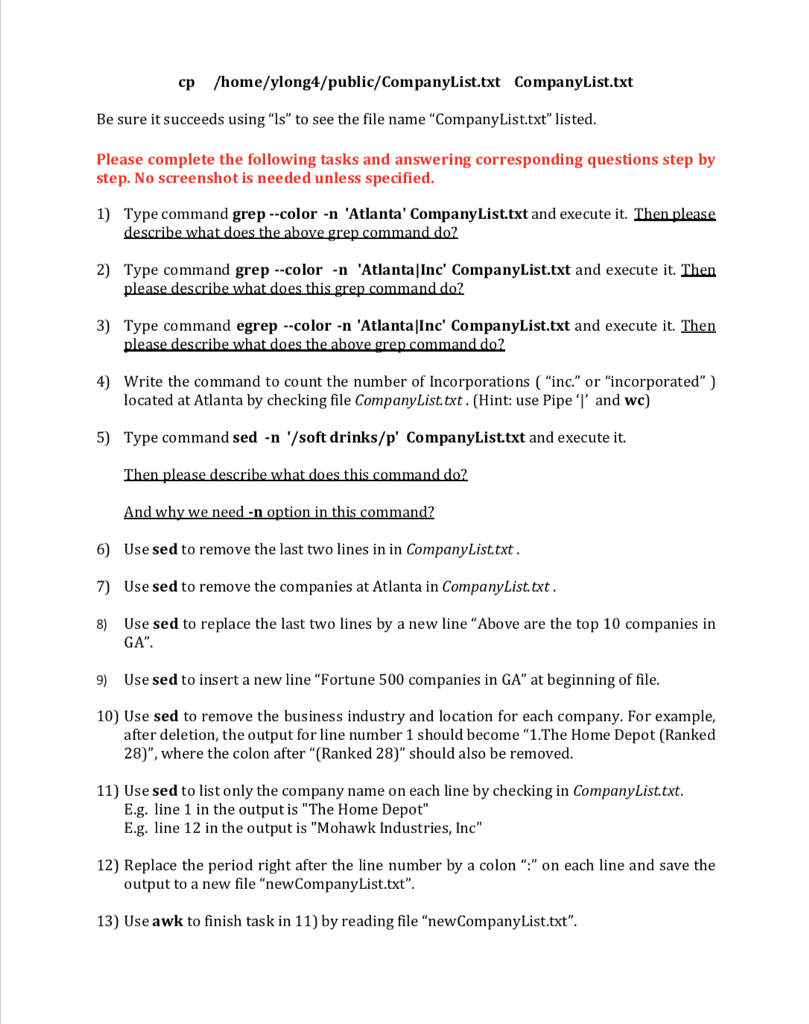 Solved CSC3320 System Level Programming Lab Assignment 4 - | Chegg.com