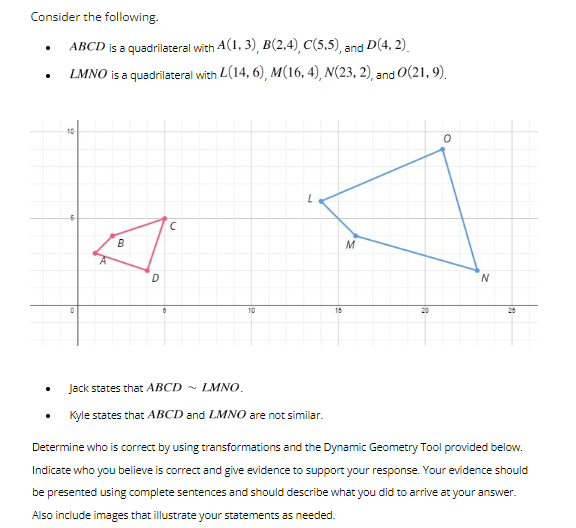 Solved Consider The Following. ABCD Is A Quadrilateral With | Chegg.com