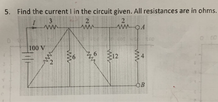 Solved Find the current I in the circuit given. All | Chegg.com