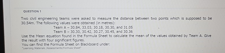 Solved QUESTION 2 0.3 points Save Answer Use the same Mean | Chegg.com