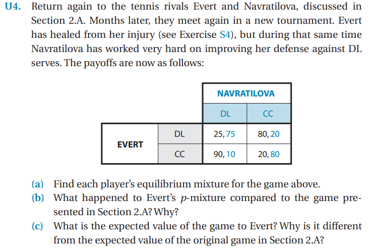 Solved Return again to the tennis rivals Evert and | Chegg.com