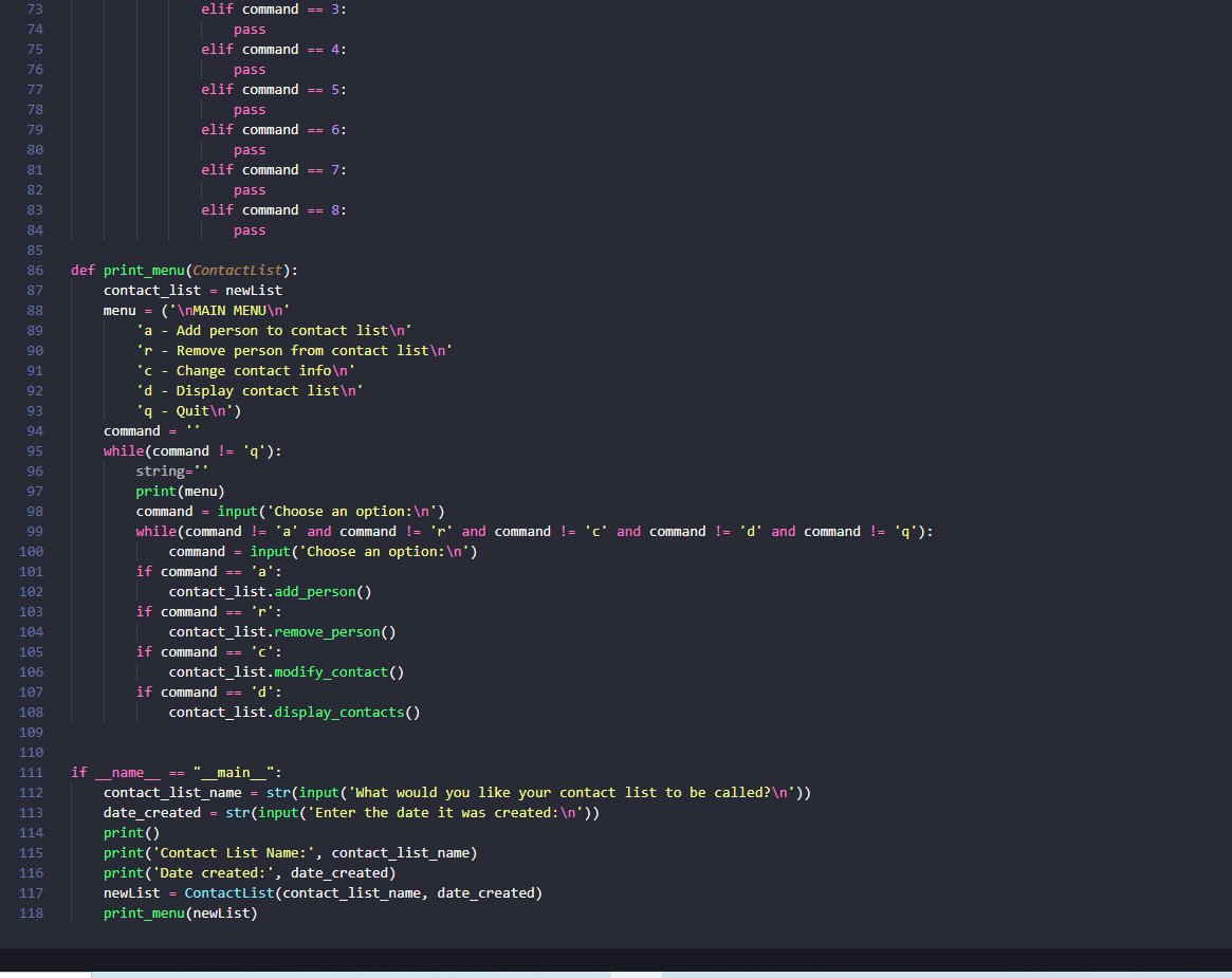 This is for a python class. The intent of this | Chegg.com