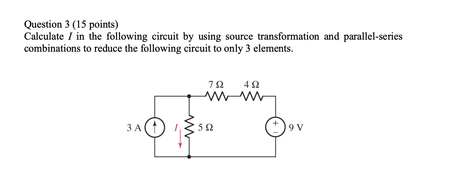Solved Question 1 (15 points) Compute ix in the following | Chegg.com