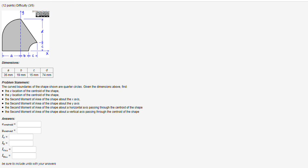 Solved 12 Points Difficulty 3 5 Dimensions Problem Chegg