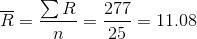 R ΣR 277 25 11.08 η