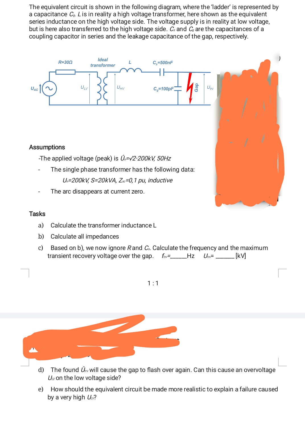 Solved The Equivalent Circuit Is Shown In The Following | Chegg.com