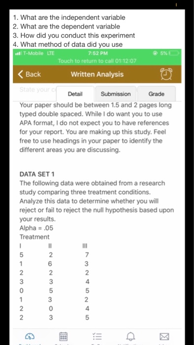 Solved 1. What are the independent variable 2. What are the | Chegg.com