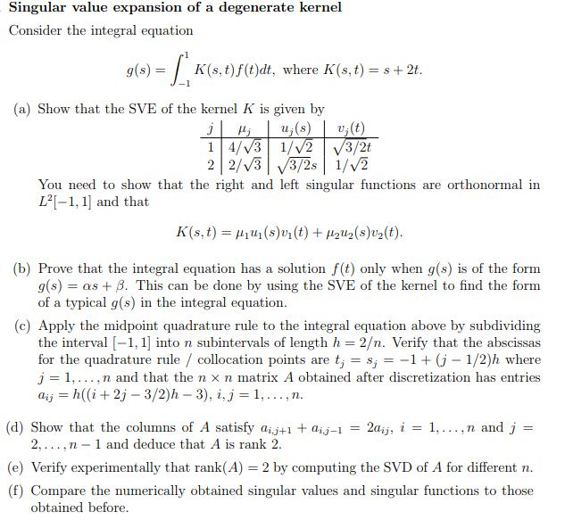 Solved: Linear Algebra Best Way Use Matlab Solve Following