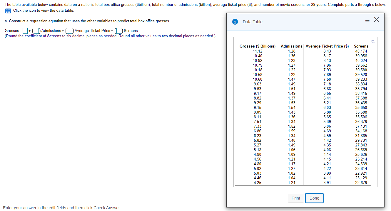 Solved The table available below contains data on a nation's | Chegg.com