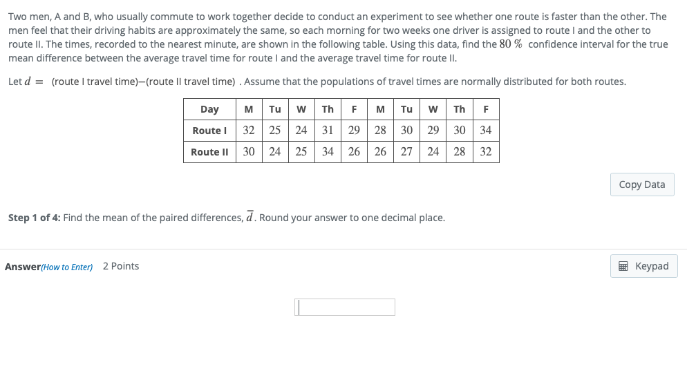 Solved Two Men, A And B, Who Usually Commute To Work | Chegg.com