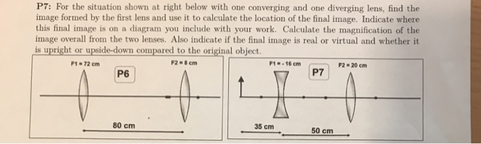 Solved P7: For the situation shown at right below with one | Chegg.com