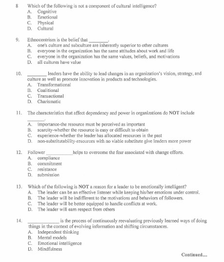 Solved 8 Which of the following is not a component of | Chegg.com