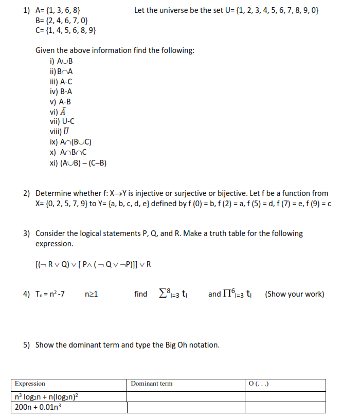 Solved This is for Computer Logic And Discrete Math there | Chegg.com