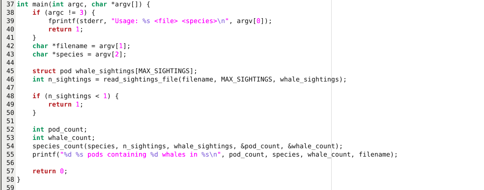 Exercise: Counting A Whale Species (pair) This is a | Chegg.com