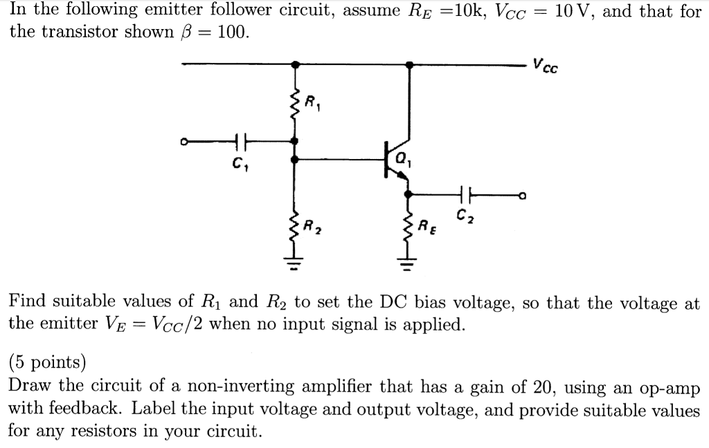 ce transistor biasing with emitter feedback circuit