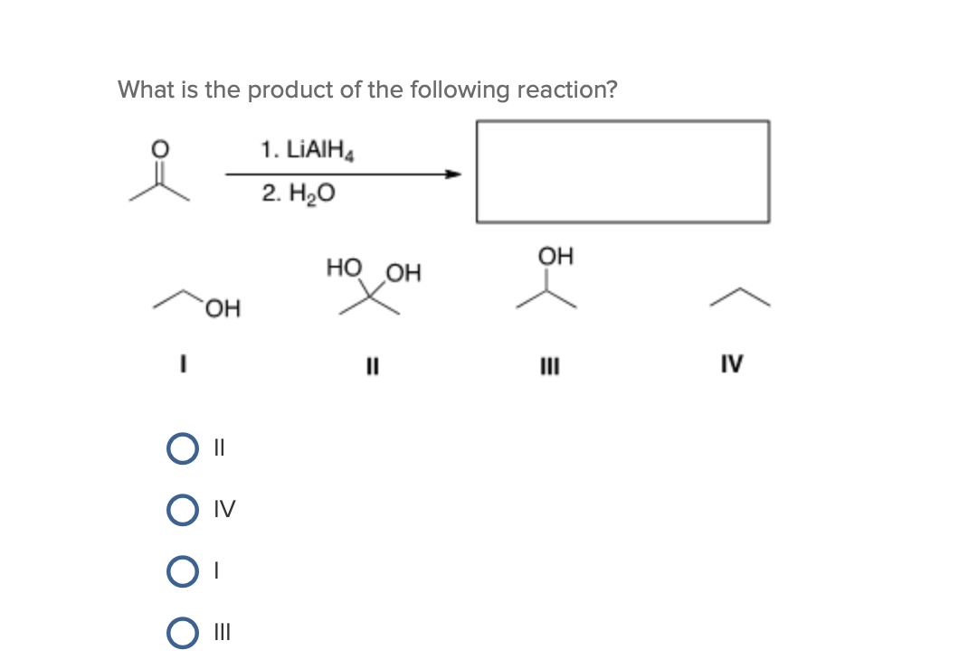 Solved What Is The Product Of The Following Reaction? 1. | Chegg.com