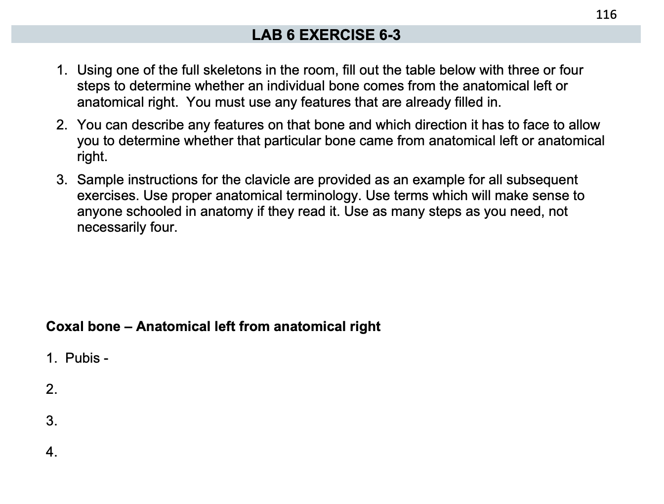 116 LAB 6 EXERCISE 6-3 1. Using One Of The Full | Chegg.com