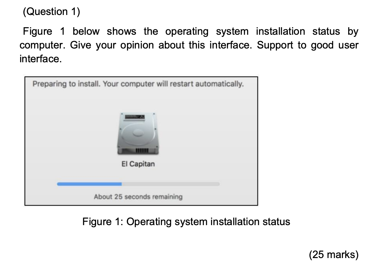 About a second remaining el capitan virus