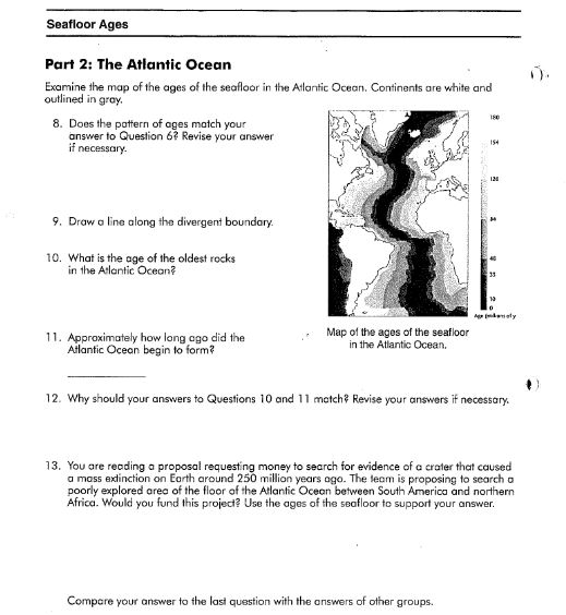 Where Are The Youngest And Oldest Rocks On Ocean Floor Answer Key ...