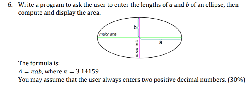 Solved 6. Write a program to ask the user to enter the | Chegg.com