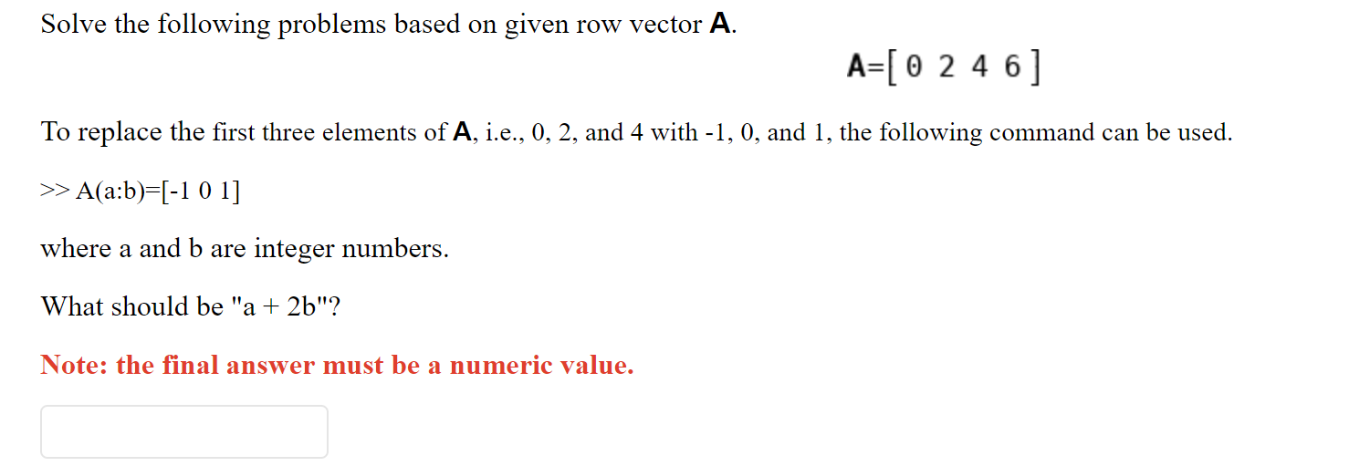 Solved Solve the following problems based on given row Chegg