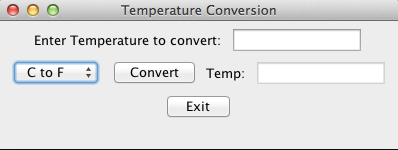 Solved IN JAVA Create a JComboBox with two options: | Chegg.com