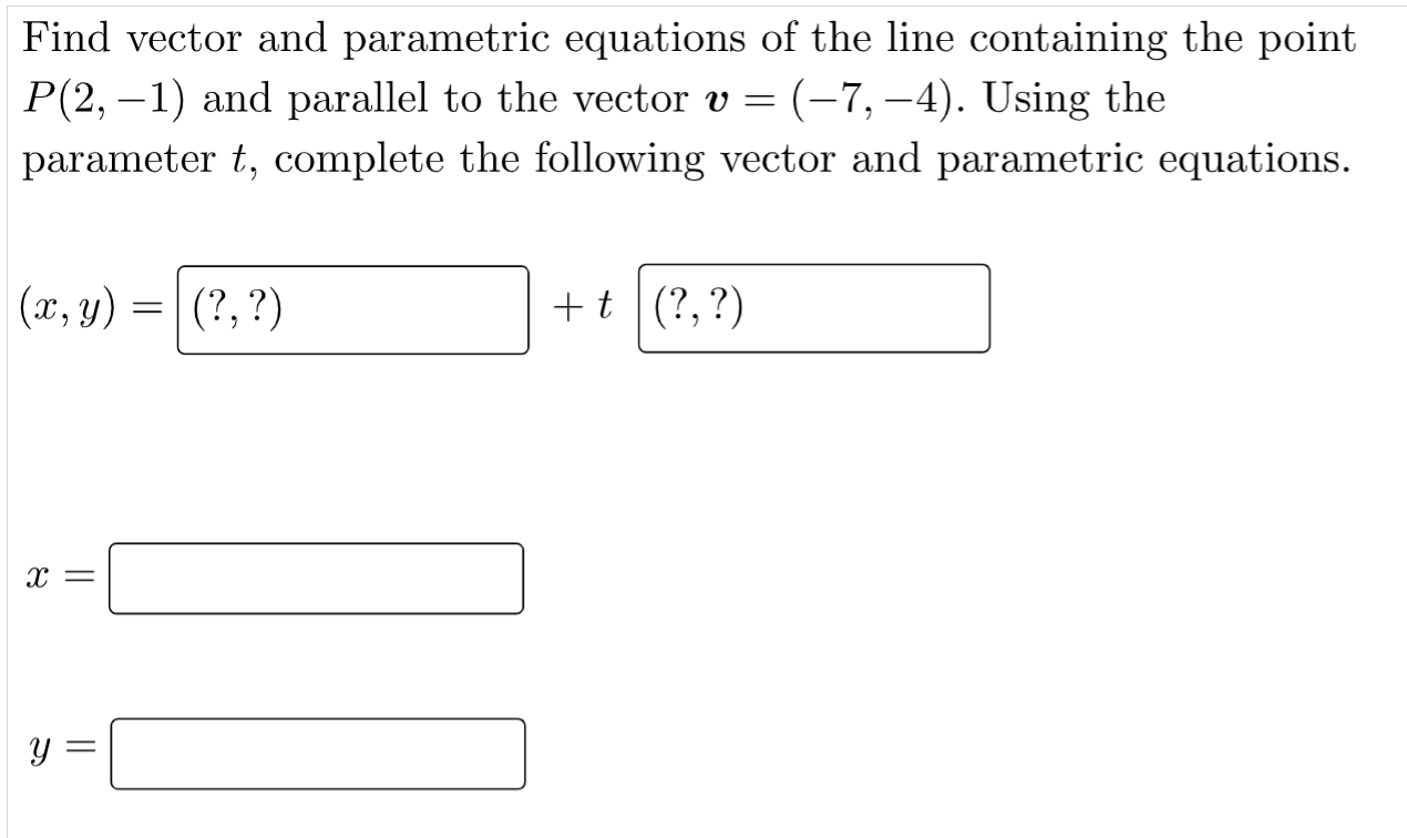 solved-find-vector-and-parametric-equations-of-the-line-chegg