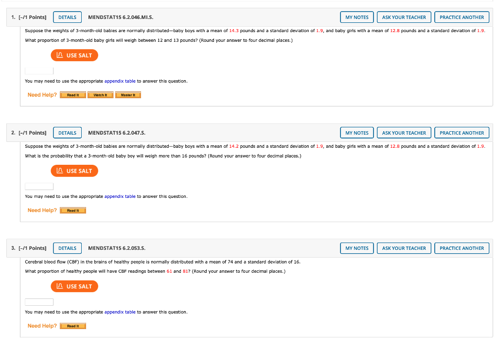 Solved 1 1 Points DETAILS MENDSTAT15 6 2 046 MI S MY Chegg