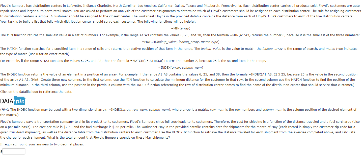 Floyd's Bumpers has distribution centers in