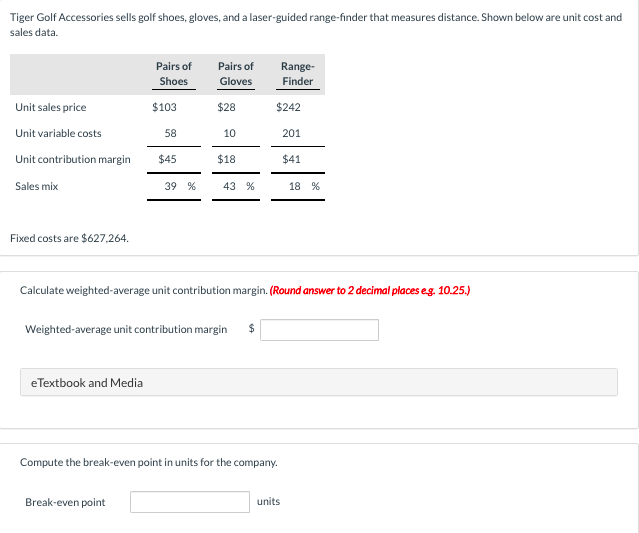 Solved a Tiger Golf Accessories sells golf shoes, gloves,