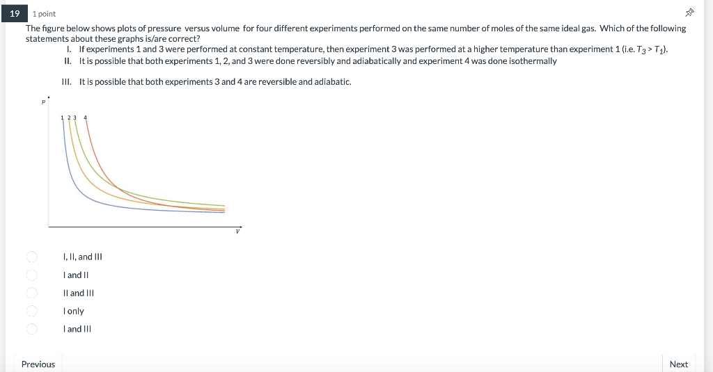 Solved 19 1 point The figure below shows plots of pressure | Chegg.com