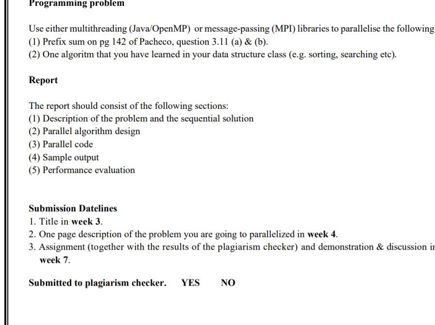 Solved 3.11. Finding Prefix Sums Is A Generalization Of | Chegg.com