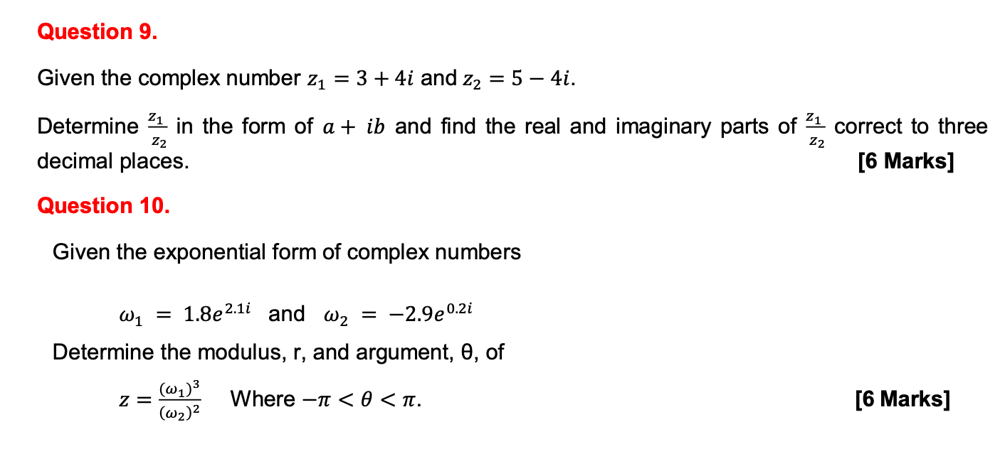 Given the complex number \( z_{1}=3+4 i \) and \( z_{2}=5-4 i \).
Determine \( \frac{z_{1}}{z_{2}} \) in the form of \( a+i b