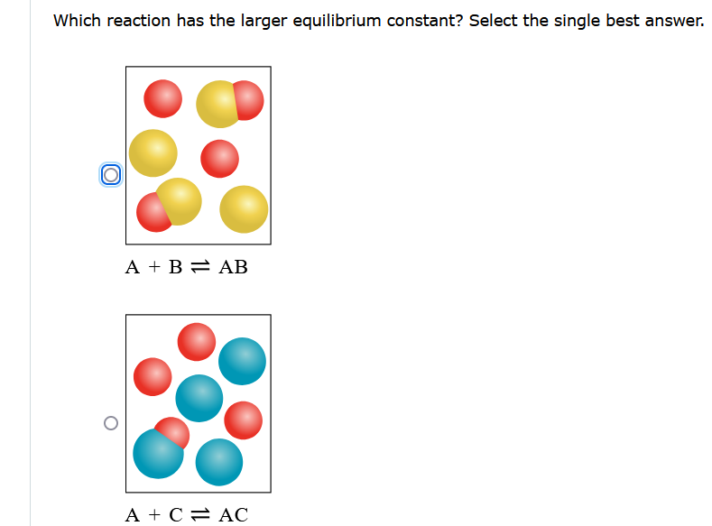 Solved The following diagrams represent the equilibrium | Chegg.com