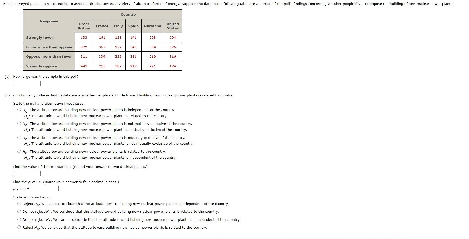 [Solved]: (a) How Large Was The Sample In This Poll? (b) C